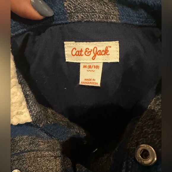 Boys Cat & Jack quilted button up sweater - Picture 4 of 4